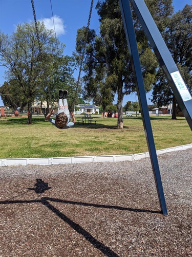 Whitton Park - child on swing