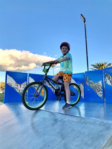 Skate Park - child on bike