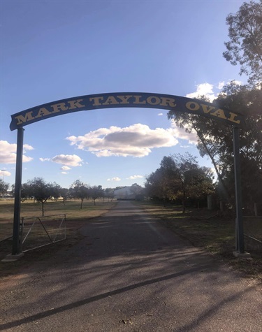 Mark Taylor Oval entry